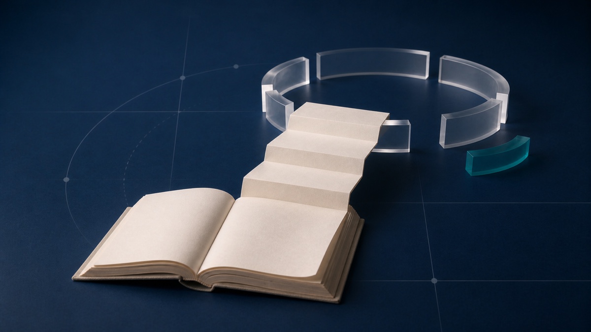 Libro abierto y construcción cívica incompleta como símbolo de la historia de la democracia